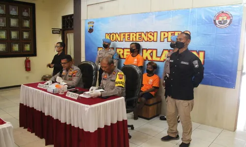 2 Pencuri Konter Pulsa di Wedi Ditangkap, 1 Tersangka Harus Digendong