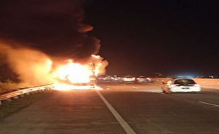 Kronologi Bus Rosalia Indah Terbakar di Ruas Tol Pejagan-Pemalang