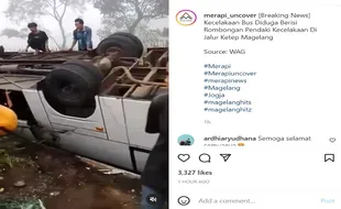 Kronologi Kecelakaan Bus di Jalur Ketep Pass Magelang