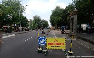 Koridor Ngarsopuro Solo Mulai Dibongkar, Awas Penyempitan Jalan!