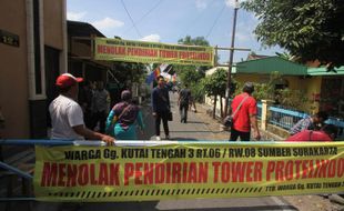 Konflik Tower Internet, Warga Sumber Solo Sudah Lapor Gibran, Tapi...