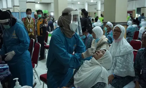 Jemaah Haji Debarkasi Solo Tes Antigen Acak: Alhamdulillah Negatif