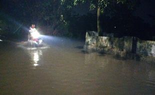 Hujan Lebat, 3 RT di Dukuh Bedodo, Gatak, Sukoharjo Terendam Banjir