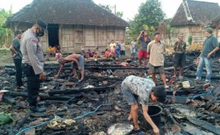 Korsleting, Rumah Petani di Tanggungharjo Grobogan Ludes Terbakar