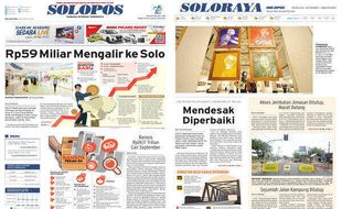 Solopos Hari Ini: Rp59 Miliar Mengalir ke Solo