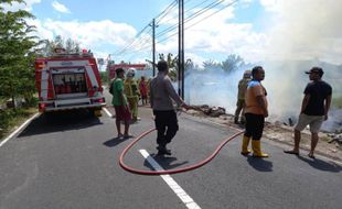 Kios Gerabah di Bugisan Klaten Terbakar, Kerugian Rp20 Juta