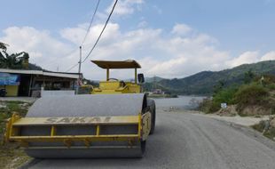 Jalan Begendo-Sendang di Sekitar Waduk Pidekso Wonogiri bakal Dicor