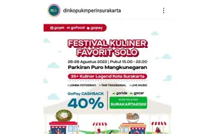 Festival Kuliner Digeber Lagi di Solo, Ada Promo Cashback 40% Lur!