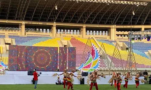 Festival Olahraga Tradisional di Solo, dari Egrang Bathok hingga Sipak Tekong