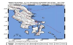 Gempa Dangkal Guncang Kendari