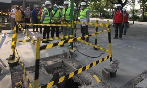 Hari Pertama Kerja setelah Isoman, Gibran Langsung Keliling Solo Tinjau Proyek