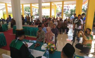 Lega! Puluhan Pasutri di Ponorogo Ikuti Sidang Isbat Nikah