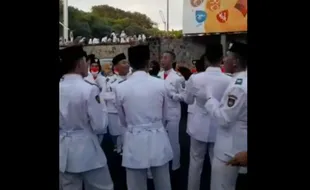 HUT RI, Kegagalan Paskibra Solo Terbayar Lunas saat Penurunan Bendera