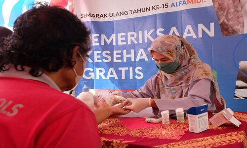 HUT ke-15 Alfamidi, Ada Pemeriksaaan Kesehatan Gratis di 15 Lokasi