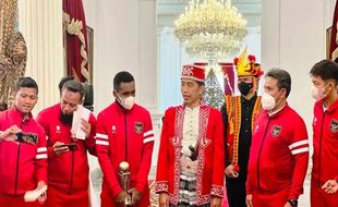 Diterima Jokowi di Istana Merdeka, Ini Pesan ke Timnas Indonesia U-16