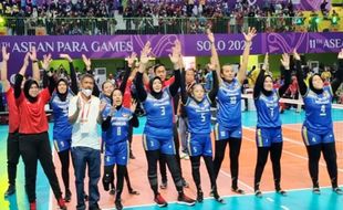 Hajar Thailand 3-0, Indonesia Raih Emas Voli Duduk Putri APG 2022