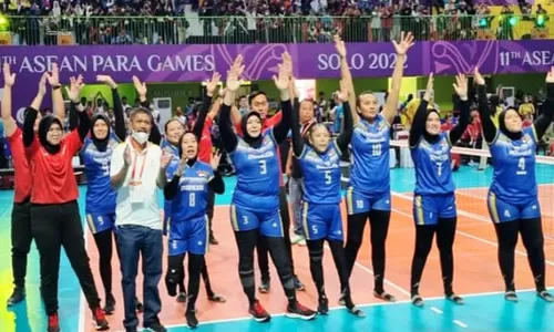 Hajar Thailand 3-0, Indonesia Raih Emas Voli Duduk Putri APG 2022