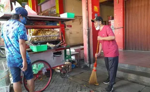 Peringati World Clean Up Day, Bupati Boyolali Menyapu sampai Bersih Pasar Kota