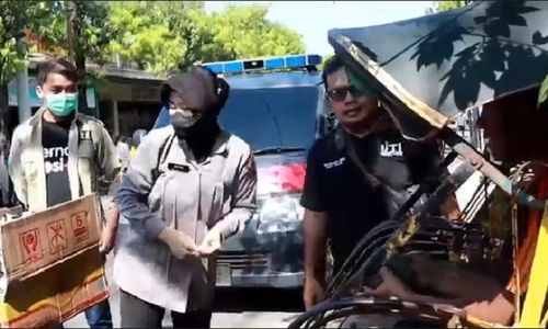 Imbas Kenaikan Harga BBM, Jurnalis Televisi dan Polres Grobogan Gelar Aksi