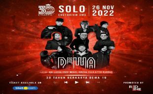 Siap-Siap Nonton Konser Dewa 19 di Solo Besok, Cek Jadwal Penukaran Tiketnya