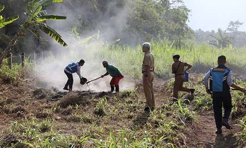 Momen Ganjar Pranowo Tegur Warga Bakar Rumput Dipinggir Tol Bawen-Ungaran