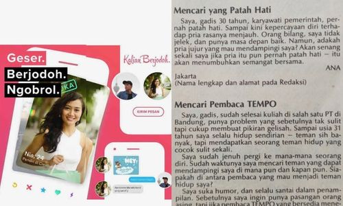 Anak Muda Kencan Online di Aplikasi, Biro Jodoh Masa Kini