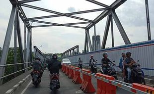 Jembatan Jurug B Mulai Ditutup, Begini Arus Lalin Jembatan Jurug A dan C