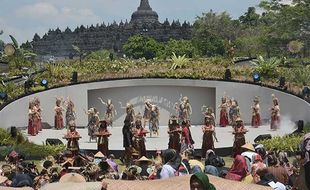 2.000 Warga Semarakkan Kirab Budaya G20 di Borobudur Magelang