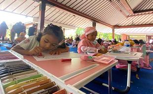 Puluhan Anak Beradu Kreasi di Lomba Menggambar & Mewarnai HUT ke-25 Solopos