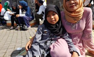 Bocah SDN 3 Banyurip Sragen Curi Perhatian di Acara Jalan Sehat Muhammadiyah