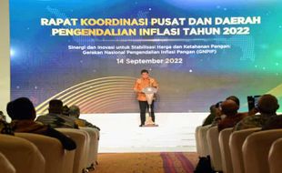 Airlangga: Perkuat Sinergi dari TPIP-TPID Kendalikan Capaian Inflasi Nasional