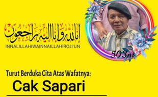 Cak Sapari, Seniman dan Legenda Ludruk Surabaya Tutup Usia