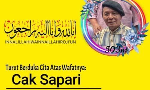 Cak Sapari, Seniman dan Legenda Ludruk Surabaya Tutup Usia