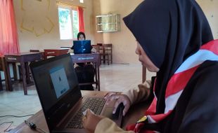 Modern! SMA IT Al Huda Wonogiri Terapkan e-Voting saat Pilih Ketua OSIS