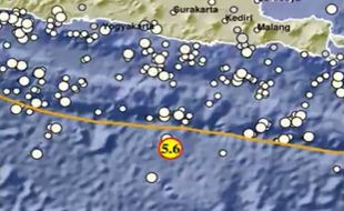 Gempa M 5,6 Guncang Pacitan, BMKG: Tidak Sebabkan Tsunami