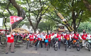 300 ASN Sragen Kampanye Gempur Rokok Ilegal Lewat Gowes Bersama