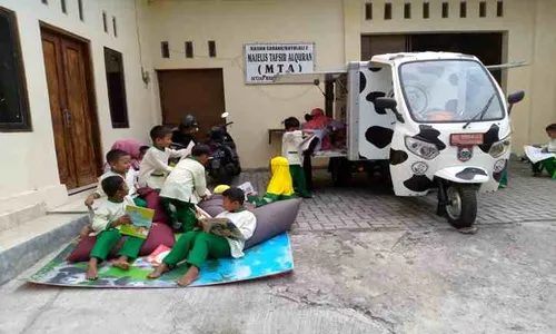 Asyik! Perpustakaan Umum Kabupaten Boyolali Blusukan ke Taman Kanak-Kanak