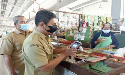 Pasar Grogol Sukoharjo Terapkan E-Retribusi, Sasar 163 Pedagang Los dan Kios