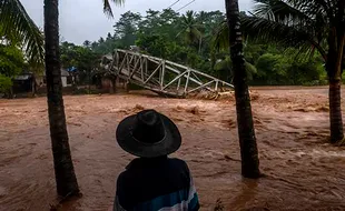 Banjir Susulan Terjang Wilayah Lebak, Sejumlah Rumah Rusak dan Jembatan Putus