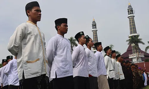 Ratusan Santri di Jombang Ikuti Upacara Peringatan Hari Santri Nasional