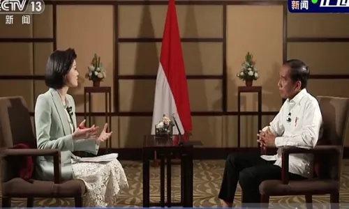 Wawancara Presiden Jokowi Curi Perhatian Publik China