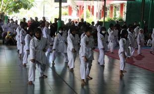 Didominasi Pelajar, 440 Karateka di Klaten Ikuti Ujian Kenaikan Tingkat