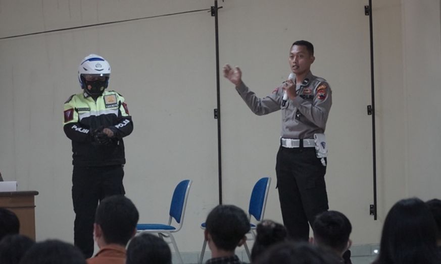 Sosialisasi di UKSW, Satlantas Salatiga Beberkan 7 Lokasi Tilang Elektronik