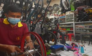 Kisah Penjual Sepeda di Wonogiri yang Panen Rezeki saat Marak Event Gowes