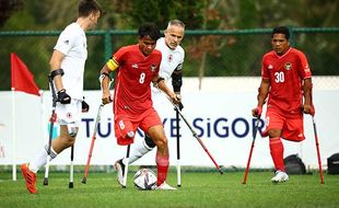 Piala Dunia Sepak Bola Amputasi: Timnas Garuda INAF Kalah 0-3 Lawan Inggris