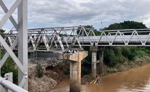 Penampakan Bagian Tengah Jembatan Jurug B Solo, Menganga setelah Dibongkar