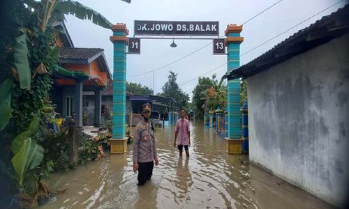 Banjir di Balak Klaten, Seorang Warga Sempat Terjebak Sendirian di Rumah Gedek