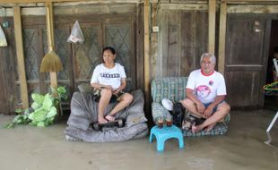 Bengawan Solo Meluap, Permukiman di Juwiring Klaten Banjir Pagi hingga Siang