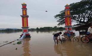 Hujan Lebat 2 Jam Lebih, Total 3 Kecamatan di Sukoharjo Terendam Banjir