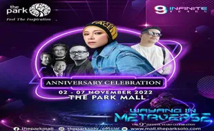 Gratis! Konser Melly Goeslaw & Wayang Metaverse di HUT The Park Mall Solo Baru